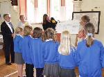 The school is awarded a cheque
