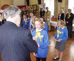 The pupils receive their awards
